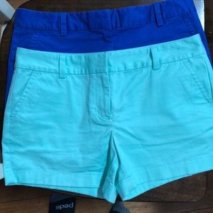 Kids vineyard vines shorts in royal blue and mint